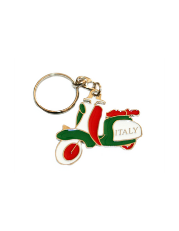 VESPA METALLO TRICOLORE KEYRING